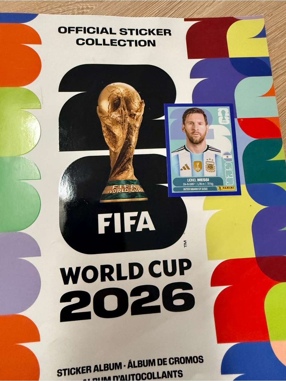 Panini FIFA World Cup 2026 Messi Sticker